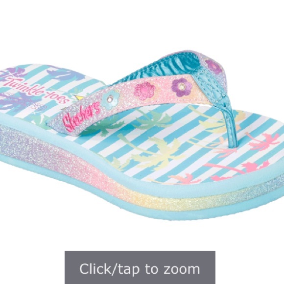 SKECHERS Twinkle Toes Beach Life sandal. - Picture 6 of 7